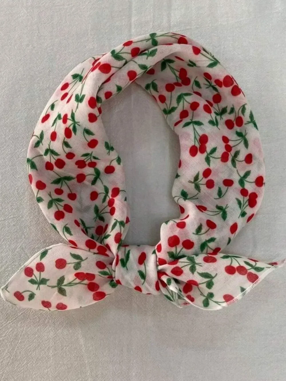 Cherry Print Scarf S196